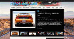 Desktop Screenshot of fordsmagazine.com